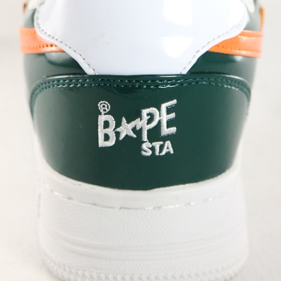SOLD!!! BATHING APE Bapesta Green Orange Grey 2017 - Picture 6 of 8